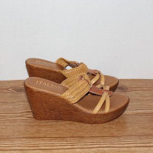 NEW Italian Shoemakers Wedge Sandal